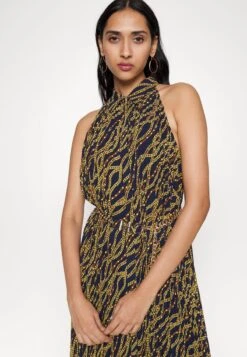 MICHAEL Michael Kors HALTER PLEAT DRESS - Maxikleid - Midnightblue -Michael Kors Geschaft a3cb699adf4c487eb9d65e10fd836e5d