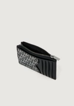Michael Kors NOTCHED SLIM ZIP WALLET UNISEX - Geldbörse - Black -Michael Kors Geschaft a4cd66f1b2eb4a32b7a413a90e0b5626