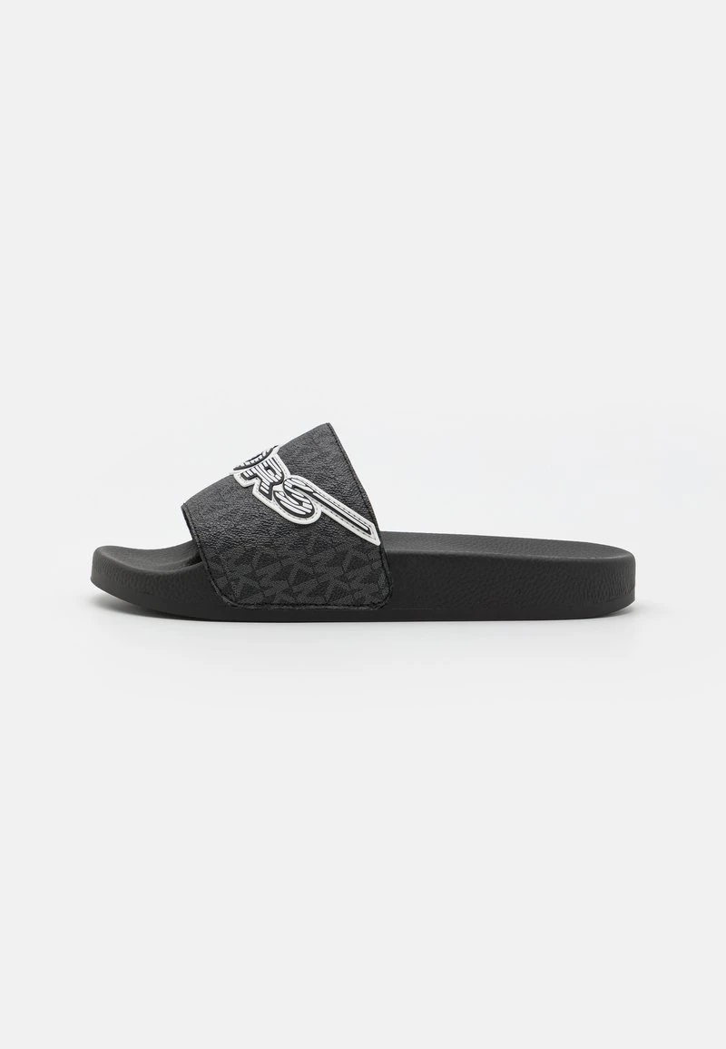 Michael Kors JAKE SLIDE - Pantolette Flach - Black 3 Michael Kors JAKE SLIDE - Pantolette Flach - Black