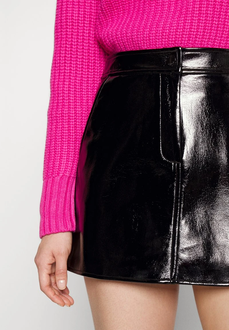 MICHAEL Michael Kors PATENT SKIRT - Minirock - Black 8 MICHAEL Michael Kors PATENT SKIRT - Minirock - Black – Bild 6