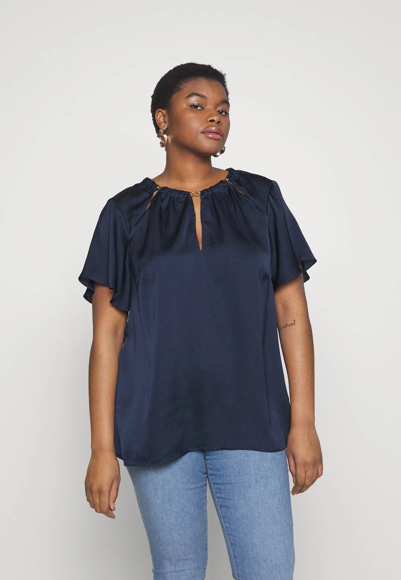 MICHAEL Michael Kors CHAIN TOP - Bluse - Midnightblue 3 MICHAEL Michael Kors CHAIN TOP - Bluse - Midnightblue