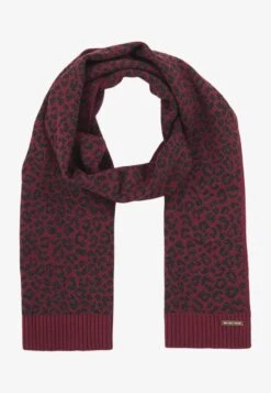 MICHAEL Michael Kors METALLIC LEOPARD - Schal - Dark Red