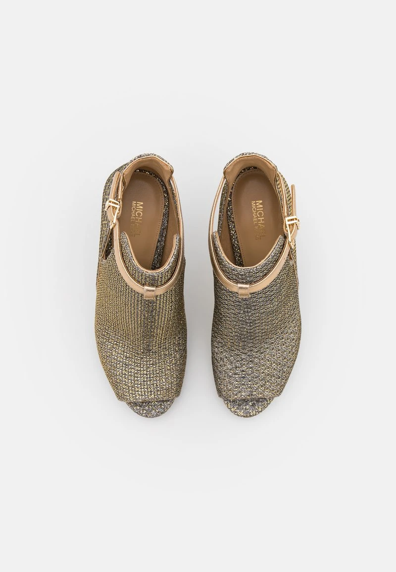 MICHAEL Michael Kors LAWSON OPEN TOE - High Heel Stiefelette - Gold 7 MICHAEL Michael Kors LAWSON OPEN TOE - High Heel Stiefelette - Gold – Bild 5