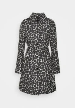 MICHAEL Michael Kors GIRAFFE BELTED TRENCH - Trenchcoat - Black/white -Michael Kors Geschaft cca7a50c470c41bfa601bf62f039a082
