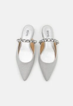 MICHAEL Michael Kors JESSA FLEX FLAT MULE - Pantolette Flach - Silver-coloured -Michael Kors Geschaft cfce340116d144659d620c2cf6cbf187