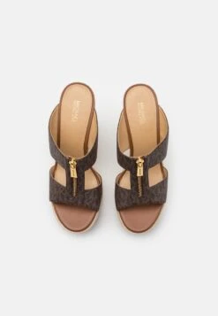 MICHAEL Michael Kors BRADLEY MULE - Pantolette Hoch - Brown -Michael Kors Geschaft d12a3a7bba324910ade86b8b6c280f99