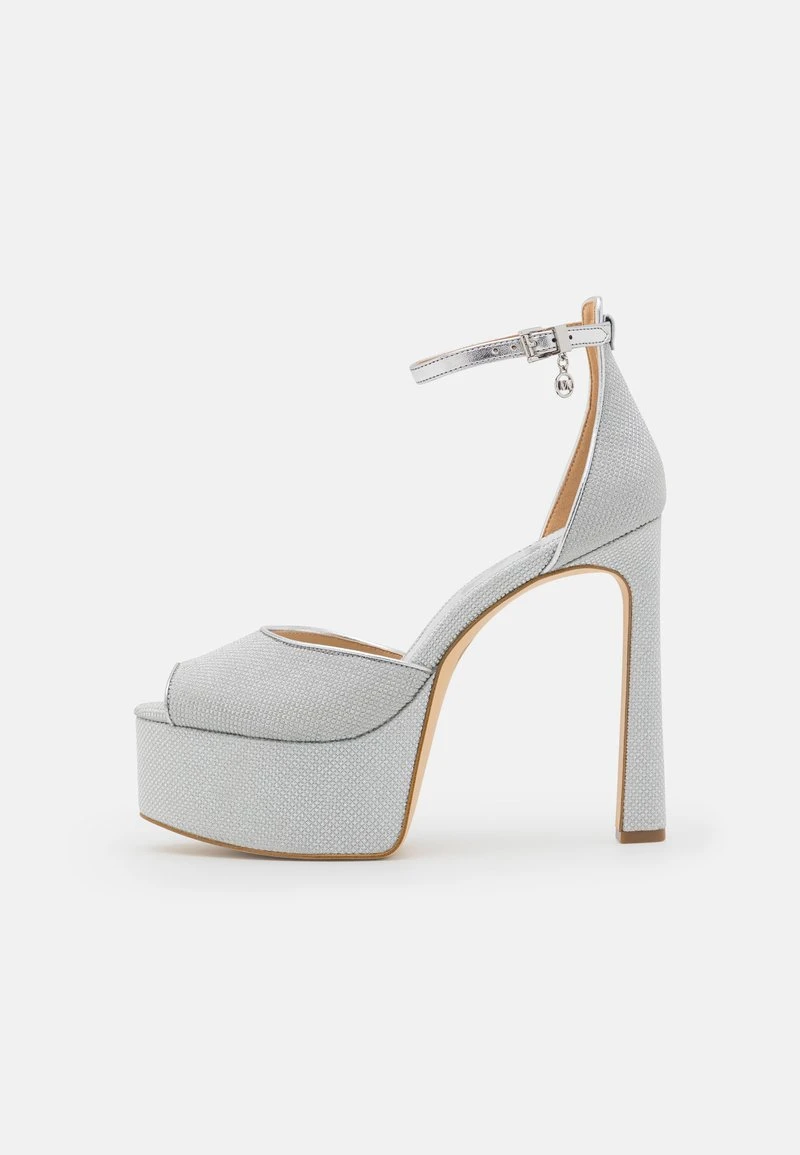 MICHAEL Michael Kors MARTINA - High Heel Sandalette - Silver 3 MICHAEL Michael Kors MARTINA - High Heel Sandalette - Silver