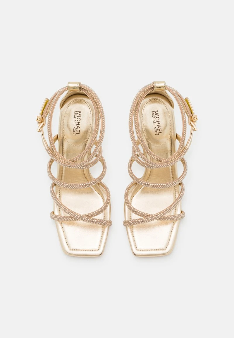MICHAEL Michael Kors IMANI STRAPPY - High Heel Sandalette - Gold-coloured 7 MICHAEL Michael Kors IMANI STRAPPY - High Heel Sandalette - Gold-coloured – Bild 5