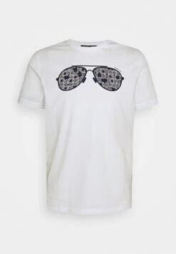 Michael Kors LOGO AVIATOR TEE - T-Shirt Print - White -Michael Kors Geschaft d424f3fc527146e39d3db2d3aa1057be
