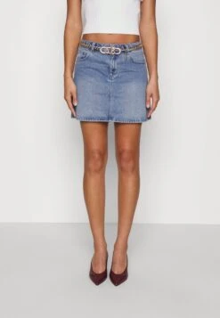 MICHAEL Michael Kors CHAIN SKIRT - Jeansrock - Angelbluewsh