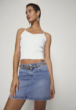 MICHAEL Michael Kors CHAIN SKIRT - Jeansrock - Angelbluewsh -Michael Kors Geschaft e267bc98d1e64760a705267d04081f3b