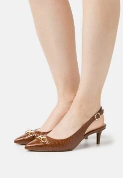 MICHAEL Michael Kors PARKER FLEX KITTEN SLING - Pumps - Chestnut