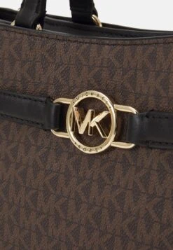MICHAEL Michael Kors ANGELINA SATCHEL - Handtasche - Brown/black -Michael Kors Geschaft e46116b856534678aa0b07e951e50f04