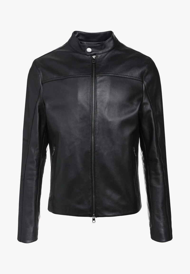 Michael Kors BASIC RACER JACKET - Lederjacke - Black 8 Michael Kors BASIC RACER JACKET - Lederjacke - Black – Bild 6