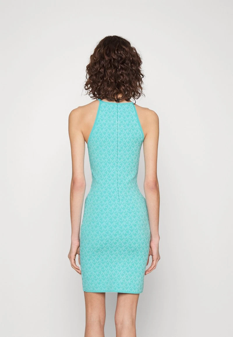 MICHAEL Michael Kors DOT HALTER DRESS - Etuikleid - Turquoise 5 MICHAEL Michael Kors DOT HALTER DRESS - Etuikleid - Turquoise – Bild 3