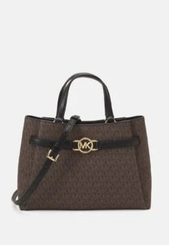 MICHAEL Michael Kors ANGELINA SATCHEL - Handtasche - Brown/black -Michael Kors Geschaft efff60ce9a5048f39f54268fd6dd2e77 1