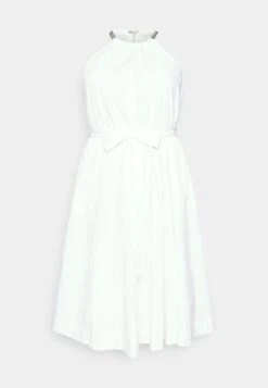 MICHAEL Michael Kors CHAIN HALTER - Cocktailkleid/festliches Kleid - White -Michael Kors Geschaft f59bebe11b234908b3747e677a7dd7e0