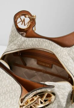 MICHAEL Michael Kors LILLIE CHAIN TOTE - Shopping Bag - Vanilla/acrn -Michael Kors Geschaft f901102f70ab4058838e3daac5105024