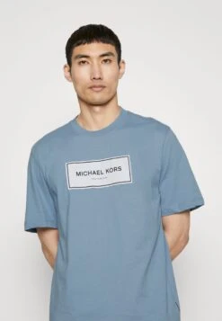 Michael Kors FLAGSHIP LOGO TEE - T-Shirt Print - Chambray -Michael Kors Geschaft fe3a92350ed44db7b0bcf2eb224f99b5